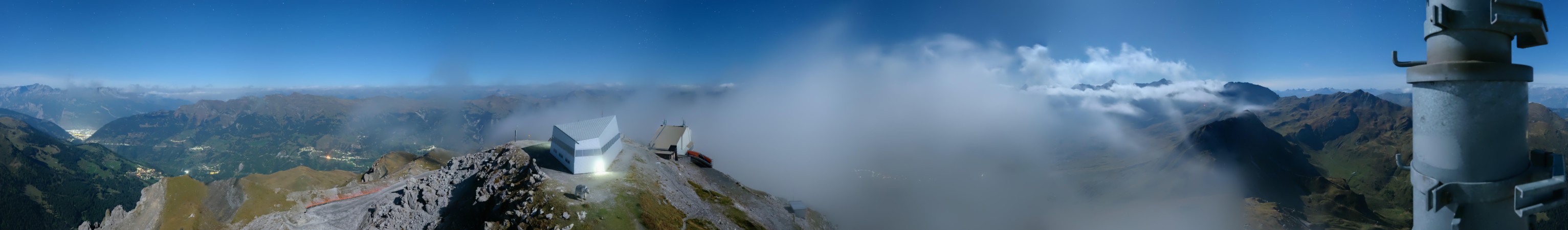 Arosa Bergbahnen Weisshorn snow cam captured at 24 September 2026 at 11:56 pm GMT+2