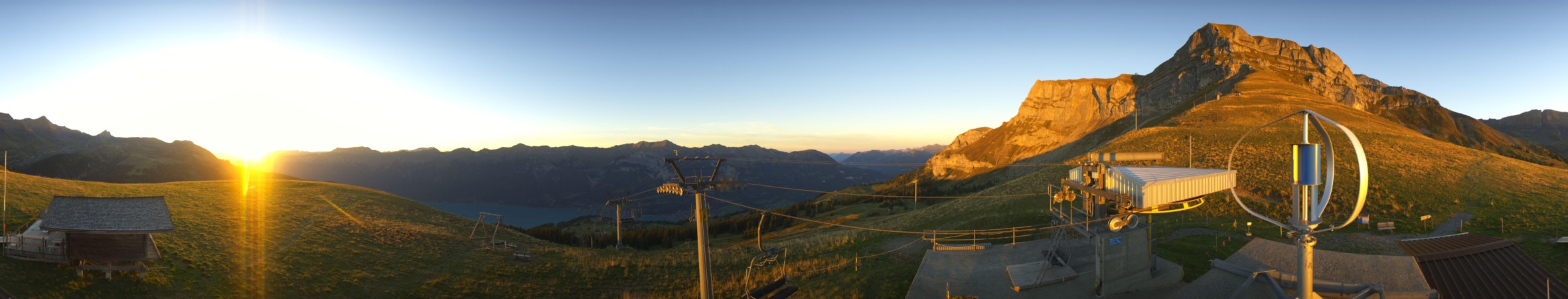 Axalp Sportbahnen Axalp - Windegg snow cam captured at 26 September 2026 at 7:22 pm GMT+2