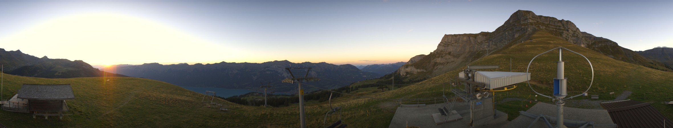Axalp Sportbahnen Axalp - Windegg snow cam captured at 27 September 2026 at 7:22 pm GMT+2