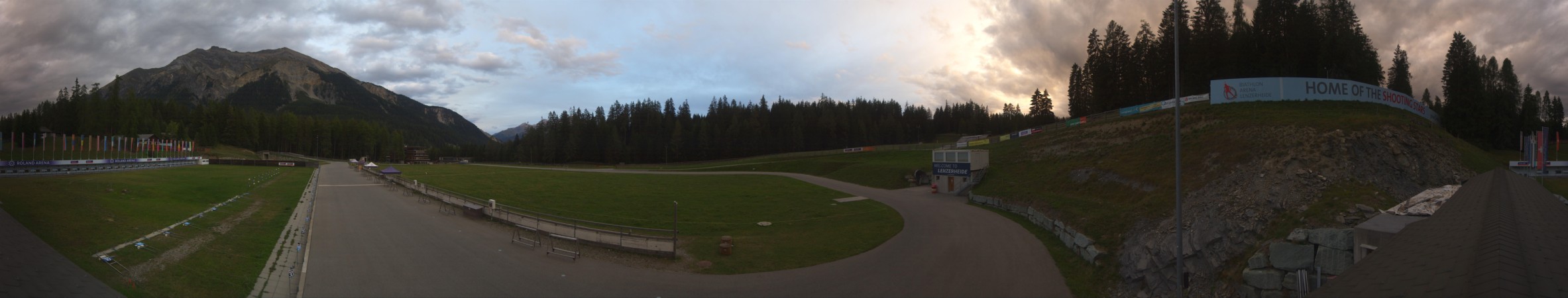 Biathlon Arena Lenzerheide AG Roland Biathlon Arena snow cam captured at 13 September 2026 at 7:49 pm GMT+2