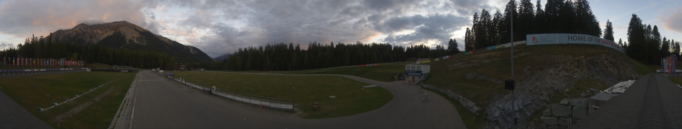 Biathlon Arena Lenzerheide AG Roland Biathlon Arena snow cam captured at 2 October 2026 at 6:59 pm GMT+2