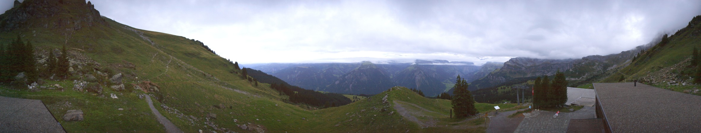 Braunwald Sportbahnen Gumen snow cam captured at 17 September 2026 at 7:46 pm GMT+2
