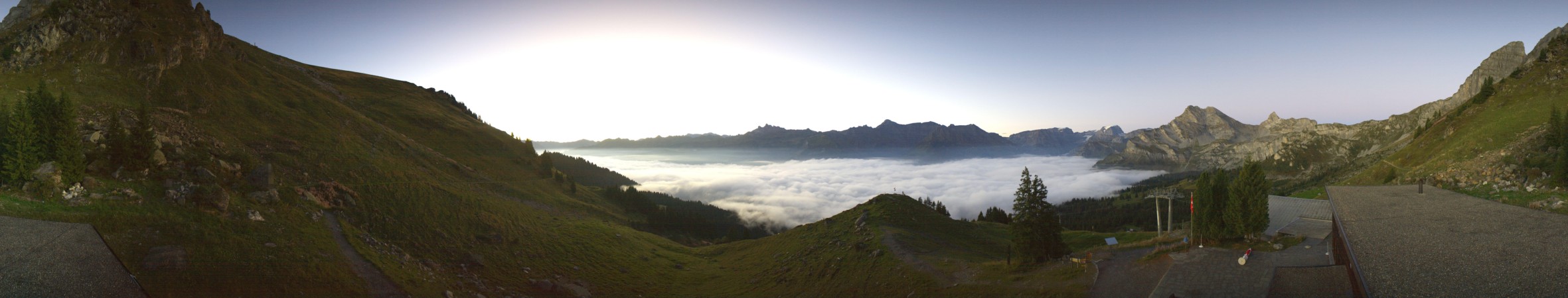 Braunwald Sportbahnen Gumen snow cam captured at 22 September 2026 at 7:02 am GMT+2