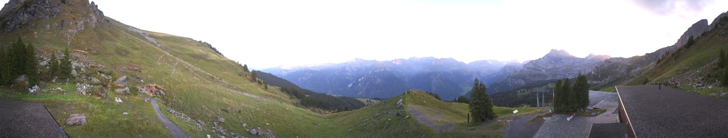 Braunwald Sportbahnen Gumen snow cam captured at 5 October 2026 at 6:59 pm GMT+2