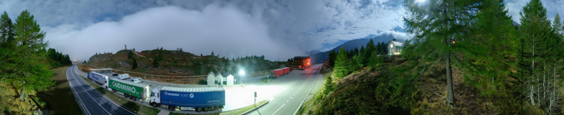 Brig Simplon Tourismus AG Simplonpass snow cam captured at 29 September 2026 at 11:59 pm GMT+2
