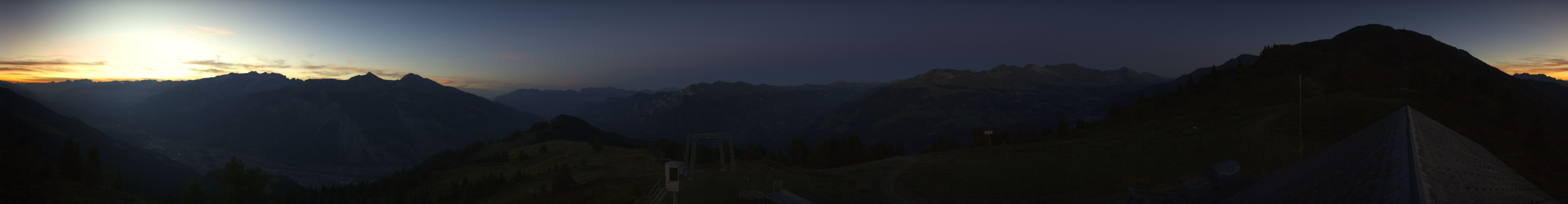 Chur-Dreibündenstein Bergbahnen AG Brambrüesch snow cam captured at 12 September 2026 at 8:10 pm GMT+2