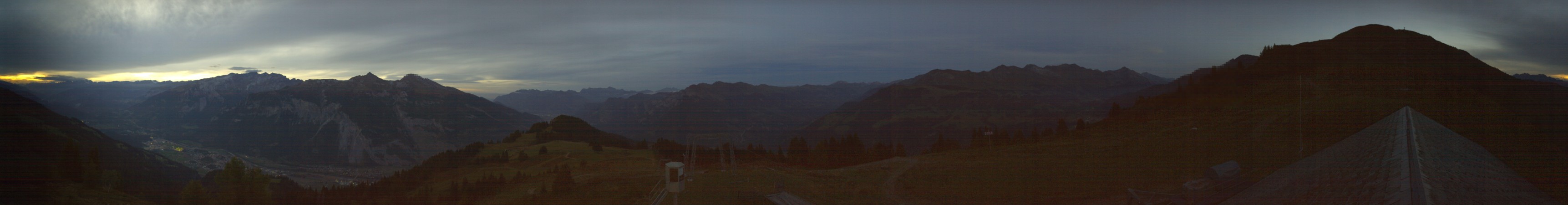 Chur-Dreibündenstein Bergbahnen AG Brambrüesch snow cam captured at 17 September 2026 at 8:08 pm GMT+2
