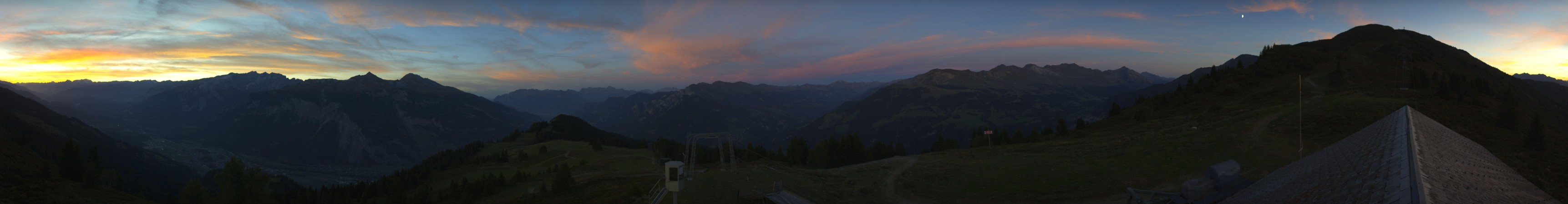 Chur-Dreibündenstein Bergbahnen AG Brambrüesch snow cam captured at 19 September 2026 at 7:53 pm GMT+2