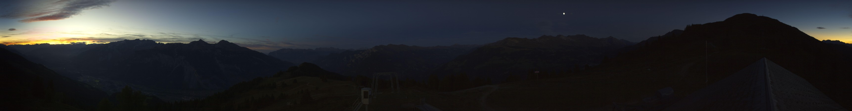 Chur-Dreibündenstein Bergbahnen AG Brambrüesch snow cam captured at 23 September 2026 at 7:53 pm GMT+2