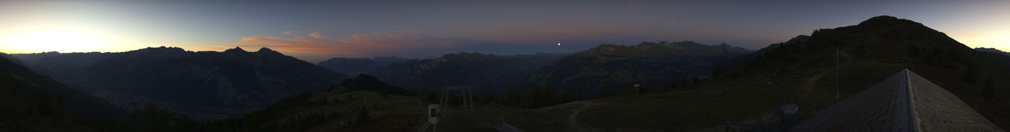 Chur-Dreibündenstein Bergbahnen AG Brambrüesch snow cam captured at 26 September 2026 at 7:38 pm GMT+2