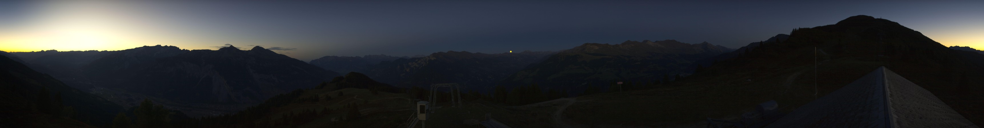 Chur-Dreibündenstein Bergbahnen AG Brambrüesch snow cam captured at 27 September 2026 at 7:44 pm GMT+2