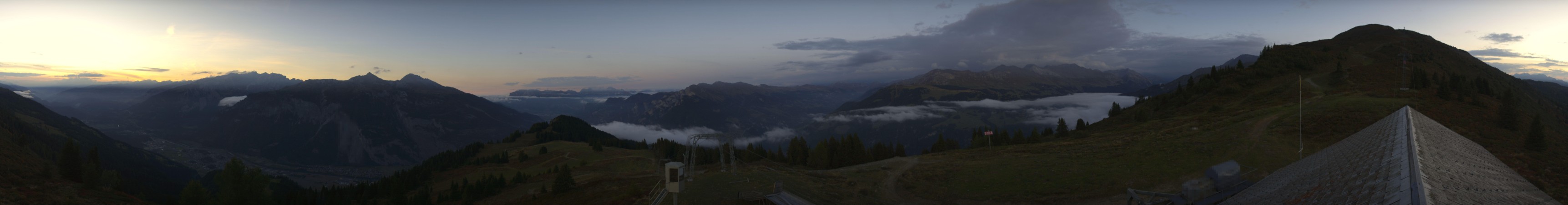 Chur-Dreibündenstein Bergbahnen AG Brambrüesch snow cam captured at 2 October 2026 at 7:31 pm GMT+2