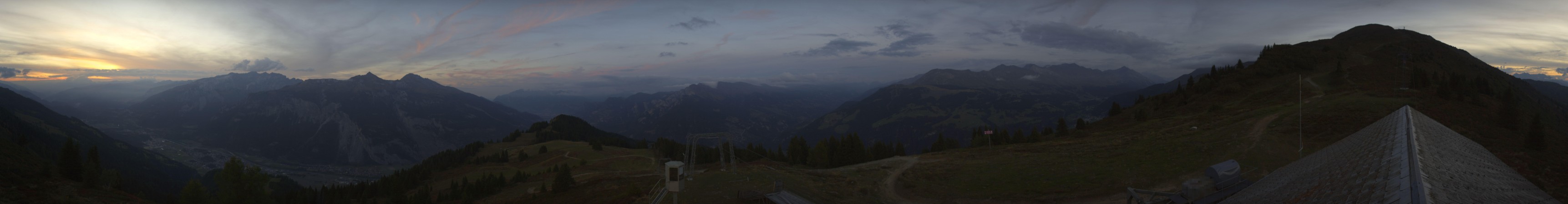 Chur-Dreibündenstein Bergbahnen AG Brambrüesch snow cam captured at 3 October 2026 at 7:23 pm GMT+2