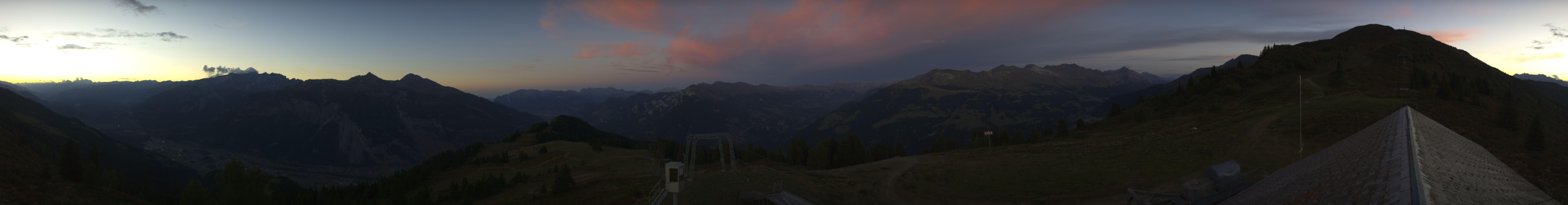 Chur-Dreibündenstein Bergbahnen AG Brambrüesch snow cam captured at 5 October 2026 at 7:14 pm GMT+2
