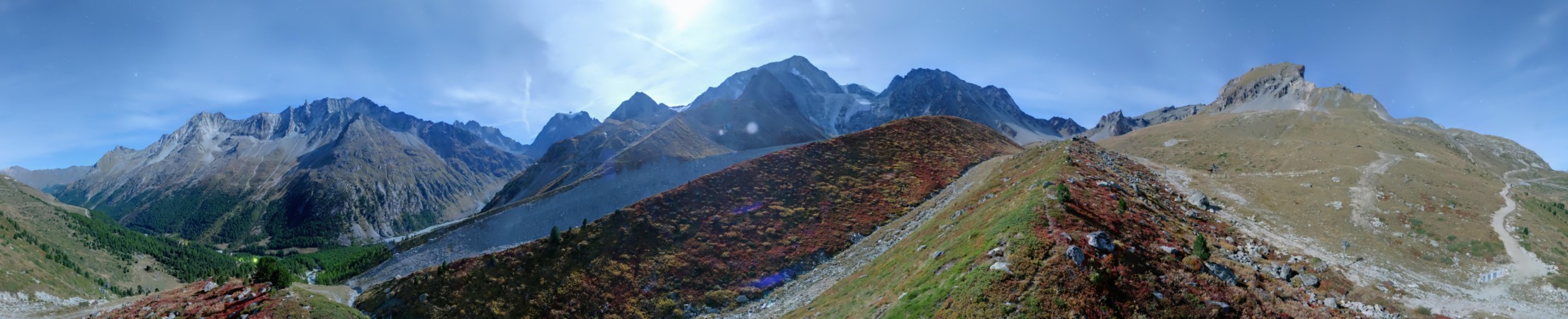 Evolène Région Tourisme Arolla snow cam captured at 24 September 2026 at 11:50 pm GMT+2