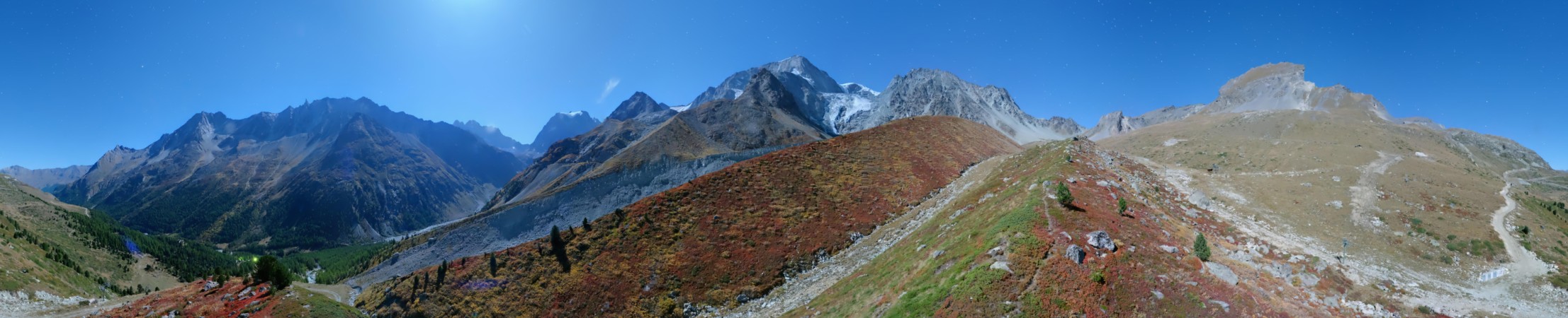 Evolène Région Tourisme Arolla snow cam captured at 27 September 2026 at 11:47 pm GMT+2