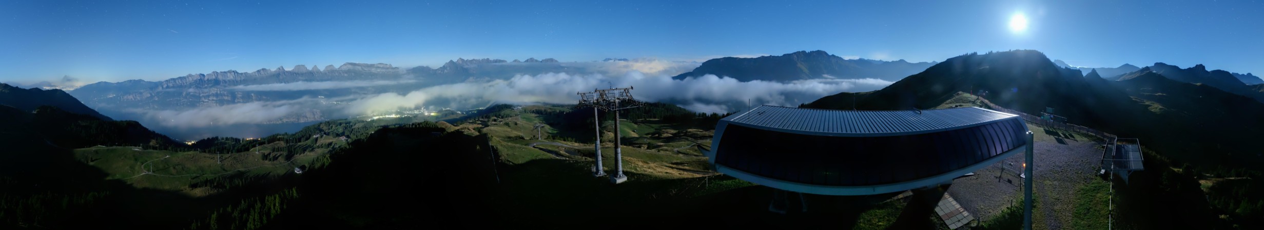 Flumserberg Bergbahnen AG Prodkamm snow cam captured at 21 September 2026 at 11:54 pm GMT+2