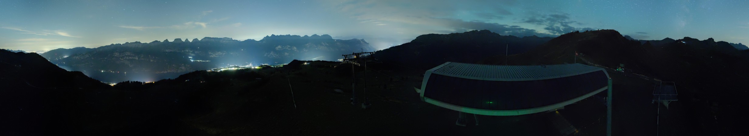 Flumserberg Bergbahnen AG Prodkamm snow cam captured at 3 October 2026 at 11:59 pm GMT+2