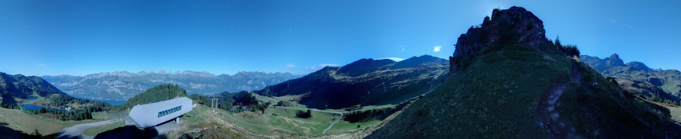 Flumserberg Bergbahnen AG Stelligrat snow cam captured at 23 September 2026 at 11:55 pm GMT+2