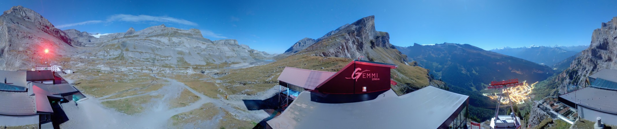 Gemmi Bahnen Gemmi snow cam captured at 27 September 2026 at 11:59 pm GMT+2
