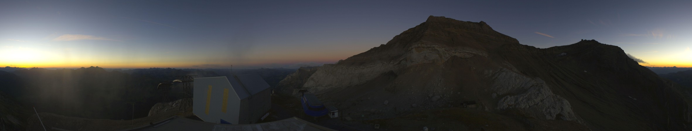 Gstaad 3000 Cabane snow cam captured at 14 September 2026 at 8:03 pm GMT+2