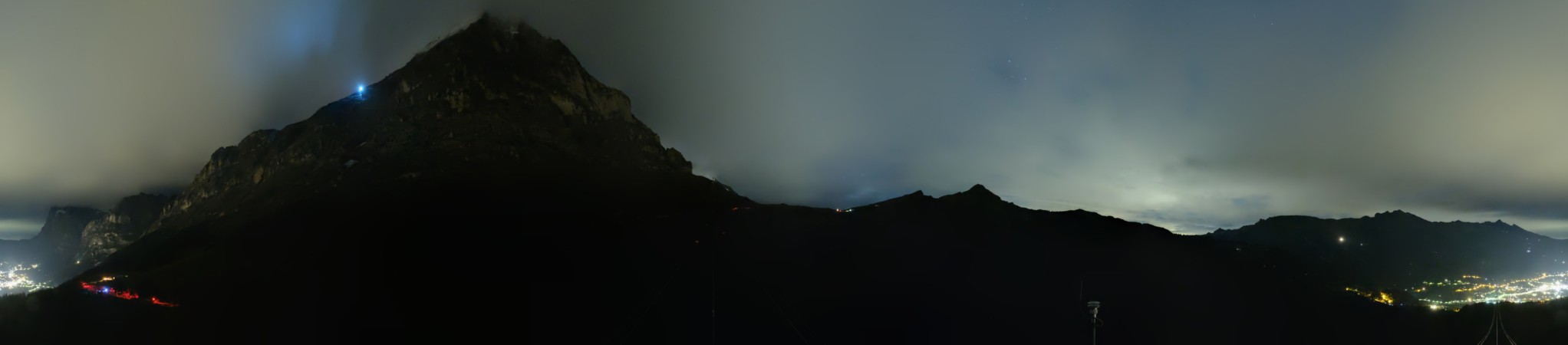 Jungfraubahnen Management AG Eiger Express Panorama Mast 4 snow cam captured at 13 September 2026 at 11:54 pm GMT+2