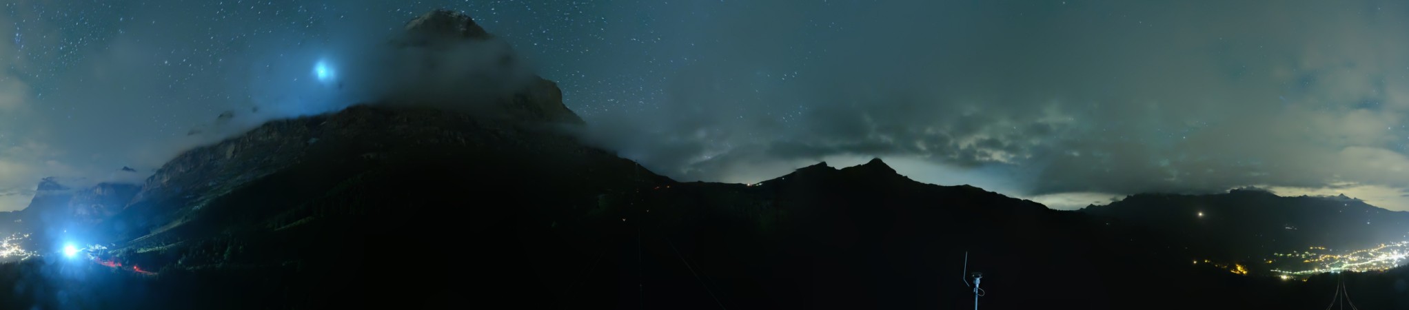 Jungfraubahnen Management AG Eiger Express Panorama Mast 4 snow cam captured at 17 September 2026 at 11:50 pm GMT+2