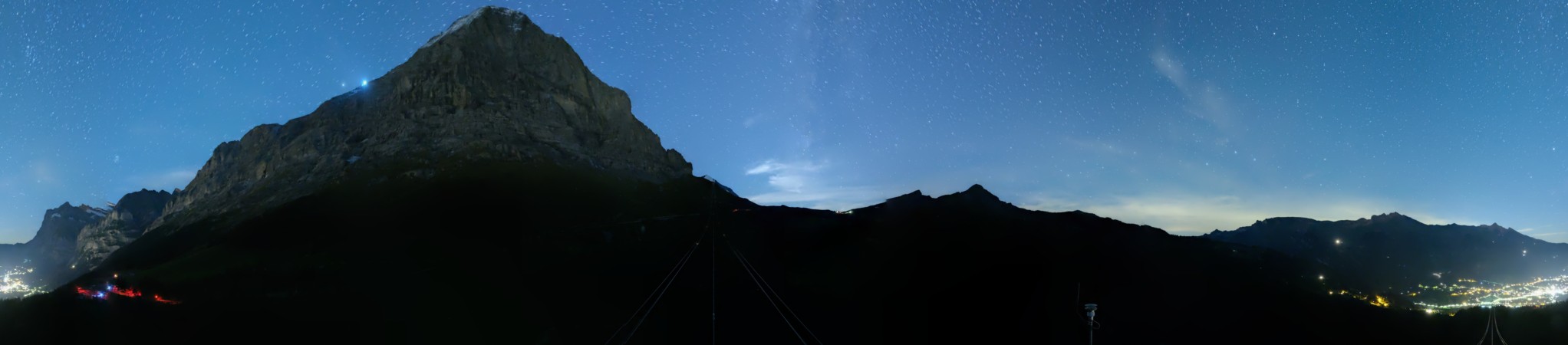 Jungfraubahnen Management AG Eiger Express Panorama Mast 4 snow cam captured at 19 September 2026 at 11:56 pm GMT+2
