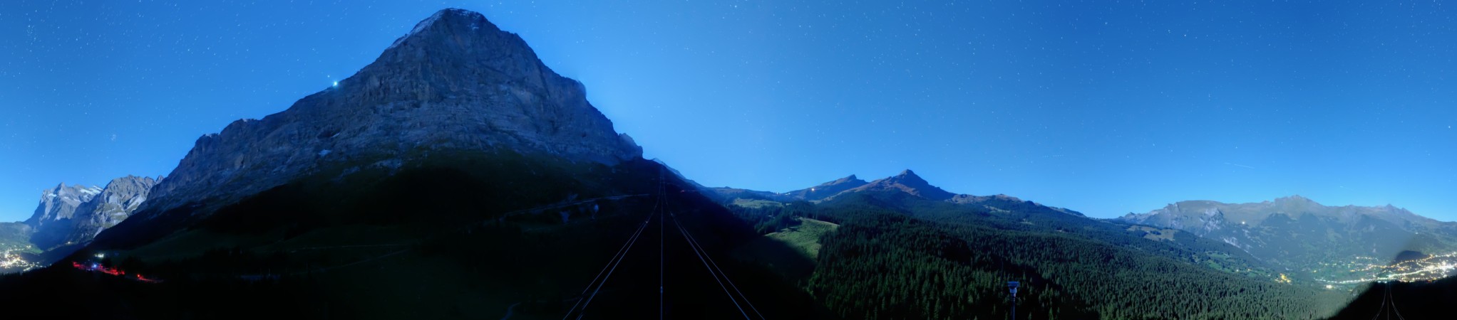 Jungfraubahnen Management AG Eiger Express Panorama Mast 4 snow cam captured at 22 September 2026 at 11:56 pm GMT+2