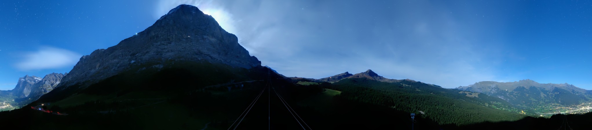 Jungfraubahnen Management AG Eiger Express Panorama Mast 4 snow cam captured at 24 September 2026 at 11:51 pm GMT+2