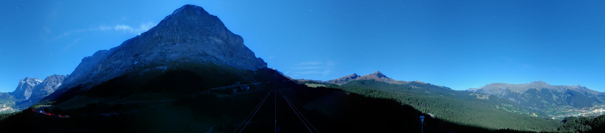 Jungfraubahnen Management AG Eiger Express Panorama Mast 4 snow cam captured at 25 September 2026 at 11:52 pm GMT+2