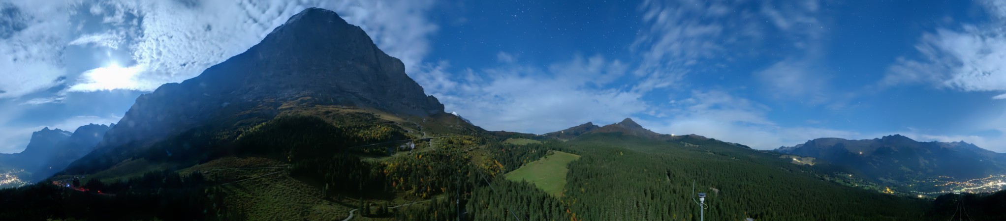 Jungfraubahnen Management AG Eiger Express Panorama Mast 4 snow cam captured at 29 September 2026 at 11:32 pm GMT+2