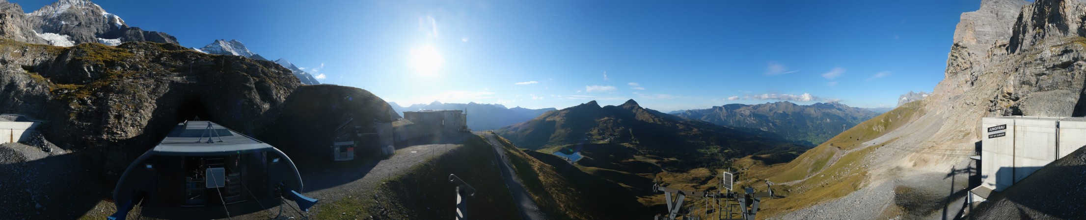 Jungfraubahnen Management AG Eigergletscher snow cam captured at 15 September 2026 at 6:15 pm GMT+2