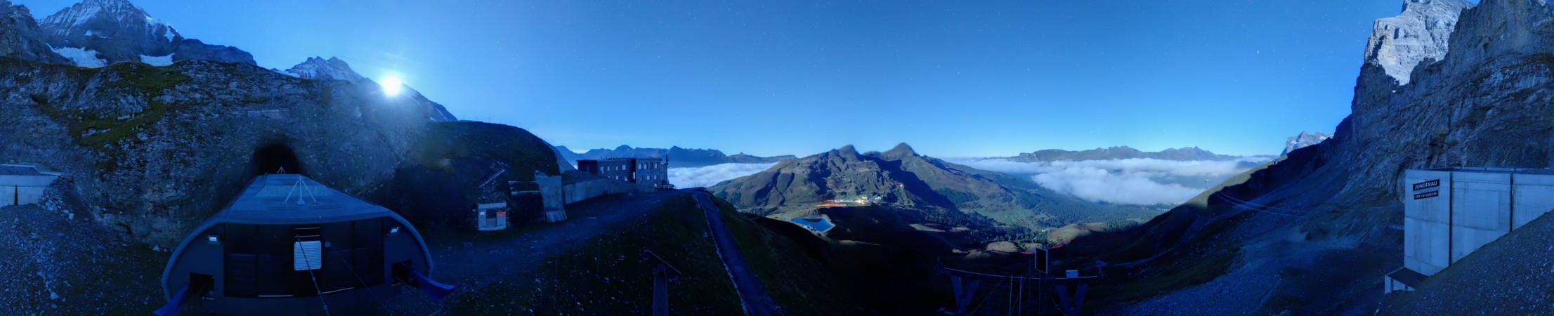 Jungfraubahnen Management AG Eigergletscher snow cam captured at 21 September 2026 at 11:54 pm GMT+2
