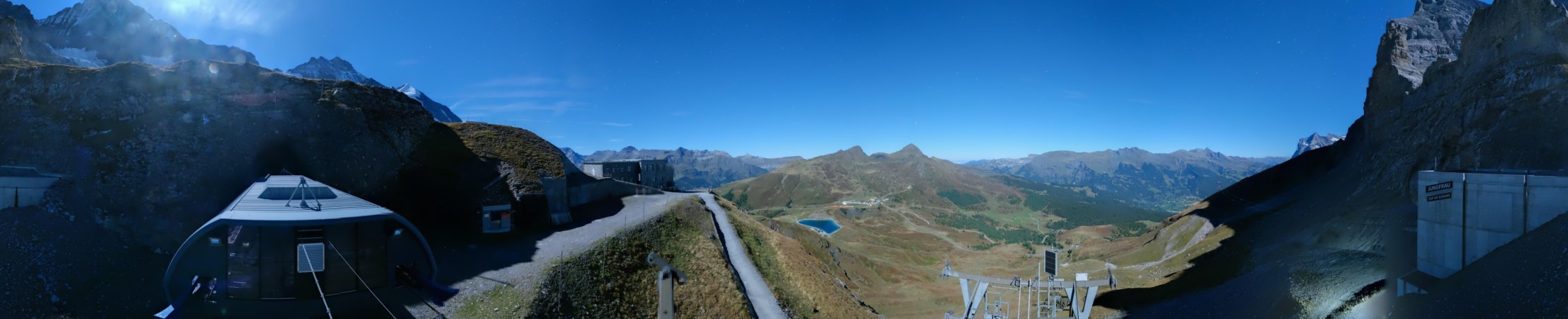 Jungfraubahnen Management AG Eigergletscher snow cam captured at 25 September 2026 at 11:52 pm GMT+2