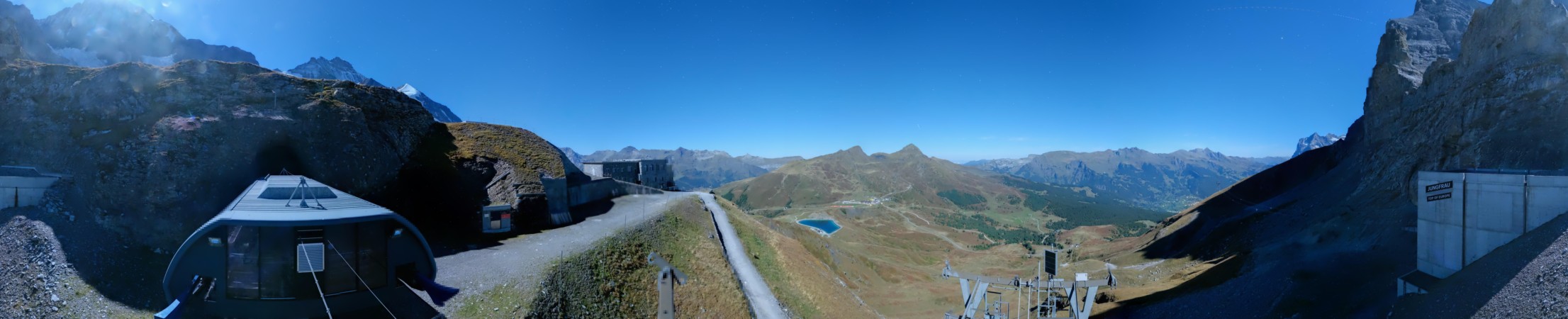 Jungfraubahnen Management AG Eigergletscher snow cam captured at 26 September 2026 at 11:53 pm GMT+2