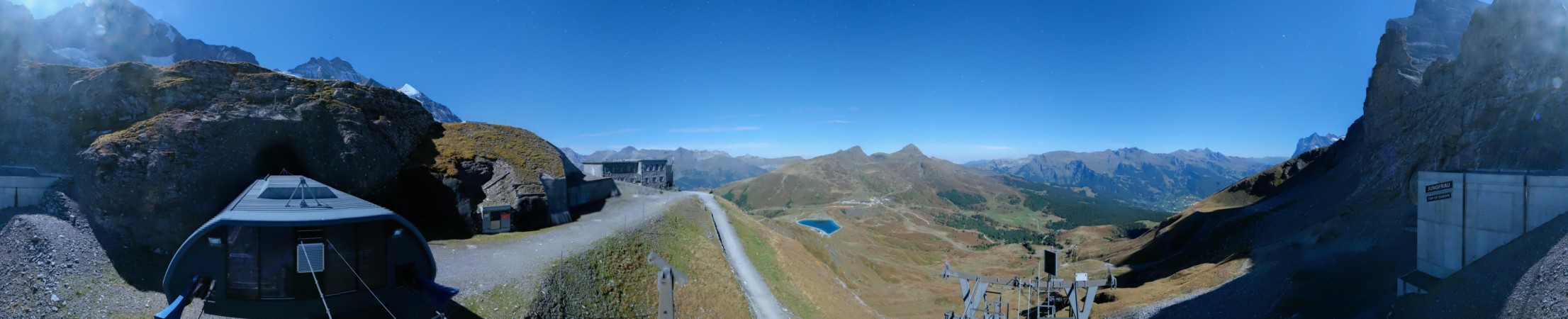 Jungfraubahnen Management AG Eigergletscher snow cam captured at 27 September 2026 at 11:51 pm GMT+2