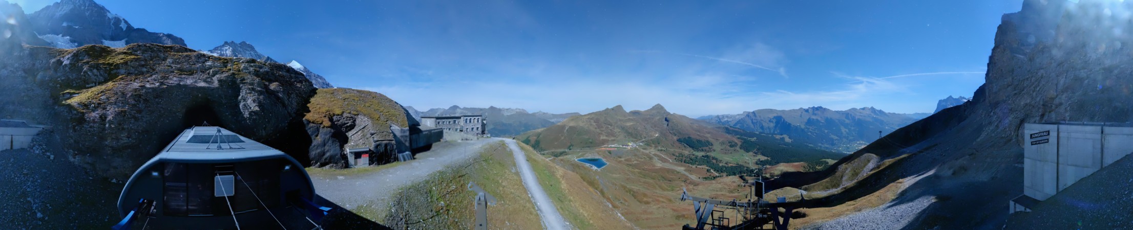 Jungfraubahnen Management AG Eigergletscher snow cam captured at 28 September 2026 at 11:45 pm GMT+2