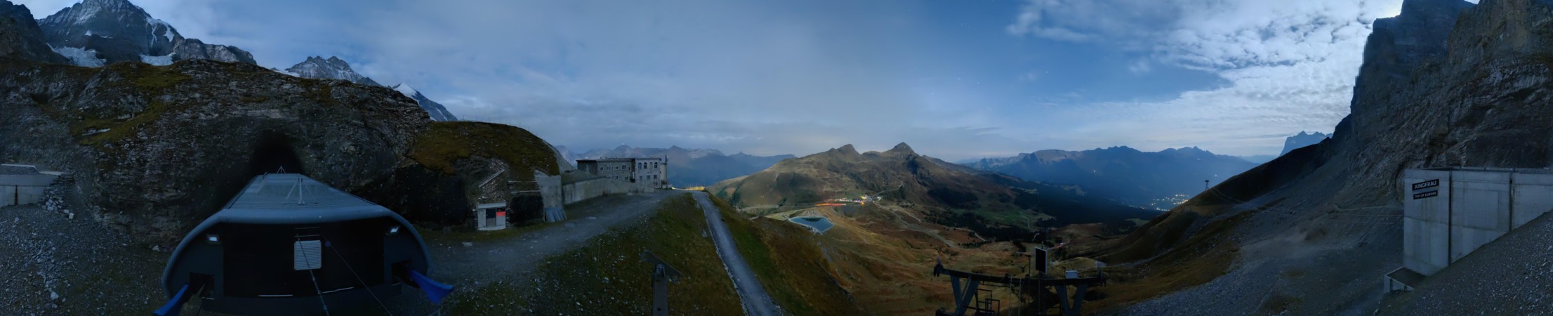 Jungfraubahnen Management AG Eigergletscher snow cam captured at 30 September 2026 at 11:46 pm GMT+2