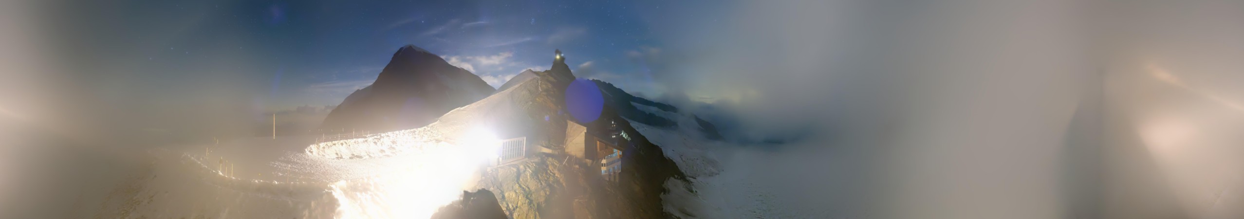 Jungfraubahnen Management AG Jungfraujoch snow cam captured at 2 October 2026 at 11:32 pm GMT+2