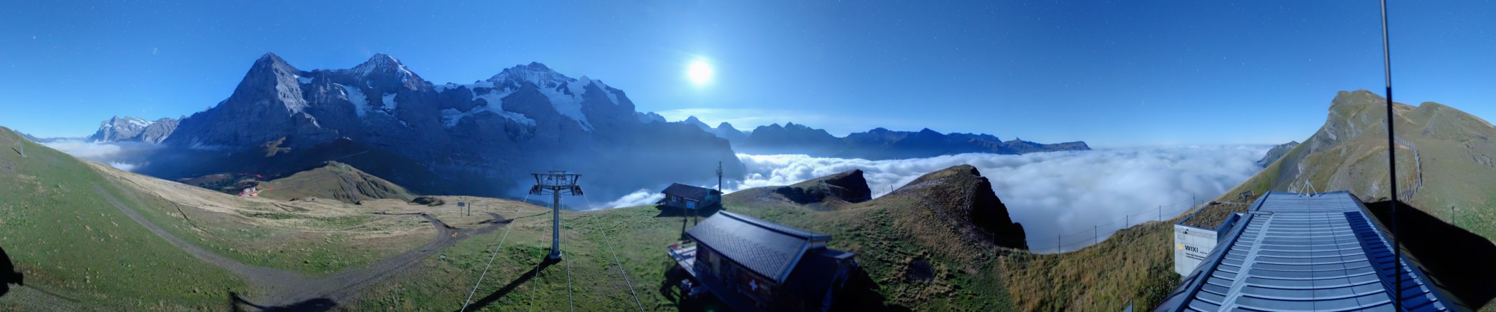 Jungfraubahnen Management AG Lauberhorn Wixi snow cam captured at 21 September 2026 at 11:55 pm GMT+2