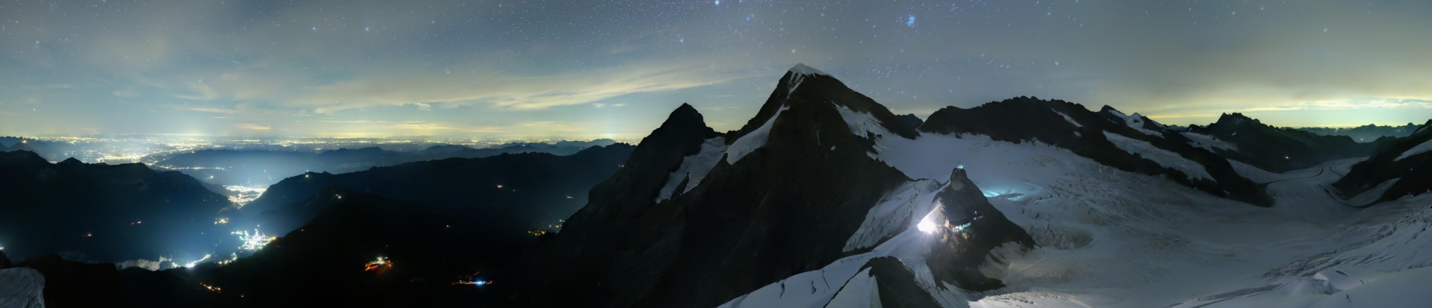 Jungfraubahnen Management AG Ostgrat snow cam captured at 12 September 2026 at 11:44 pm GMT+2