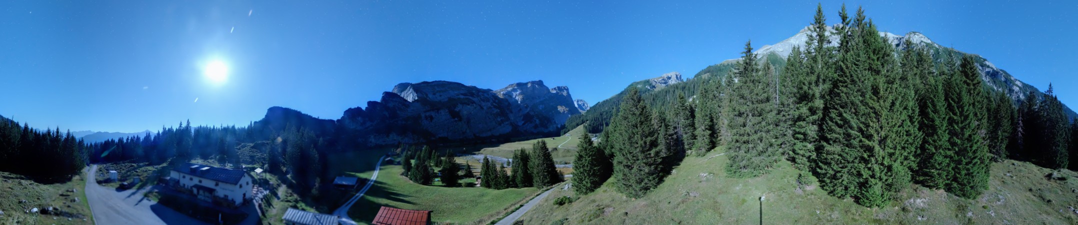 Laax Flims Falera - Weisse Arena Bargis snow cam captured at 22 September 2026 at 11:56 pm GMT+2