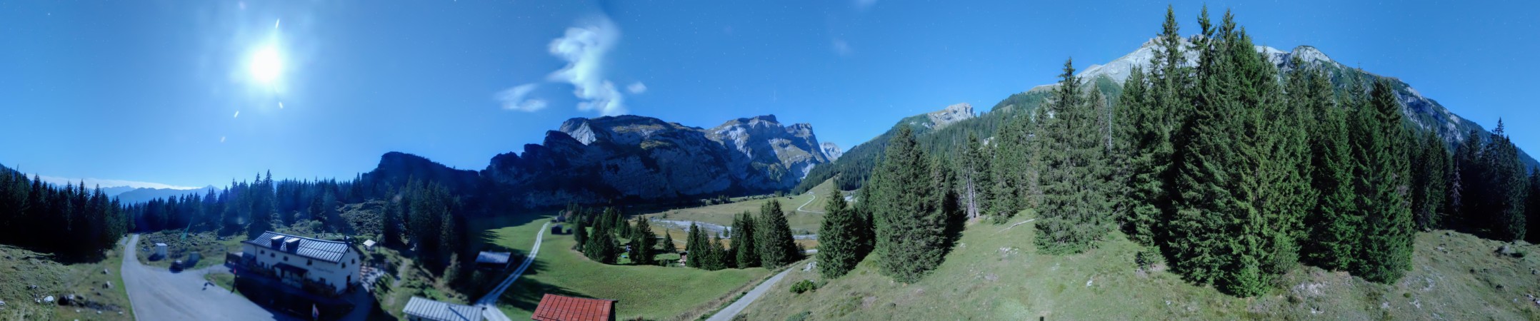 Laax Flims Falera - Weisse Arena Bargis snow cam captured at 23 September 2026 at 11:57 pm GMT+2
