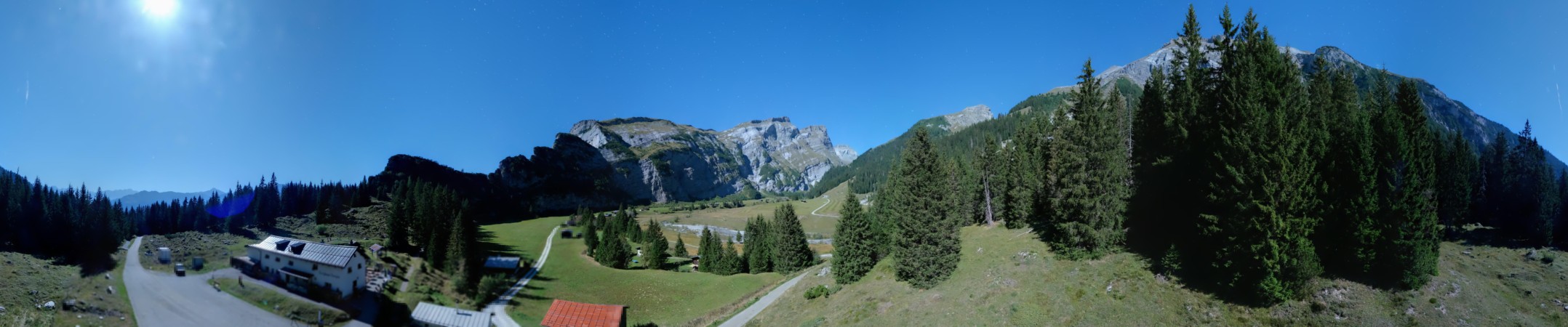 Laax Flims Falera - Weisse Arena Bargis snow cam captured at 25 September 2026 at 11:53 pm GMT+2