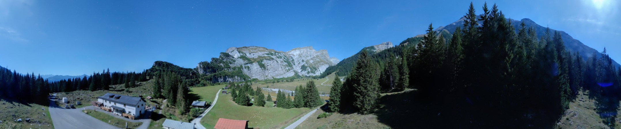 Laax Flims Falera - Weisse Arena Bargis snow cam captured at 28 September 2026 at 11:57 pm GMT+2