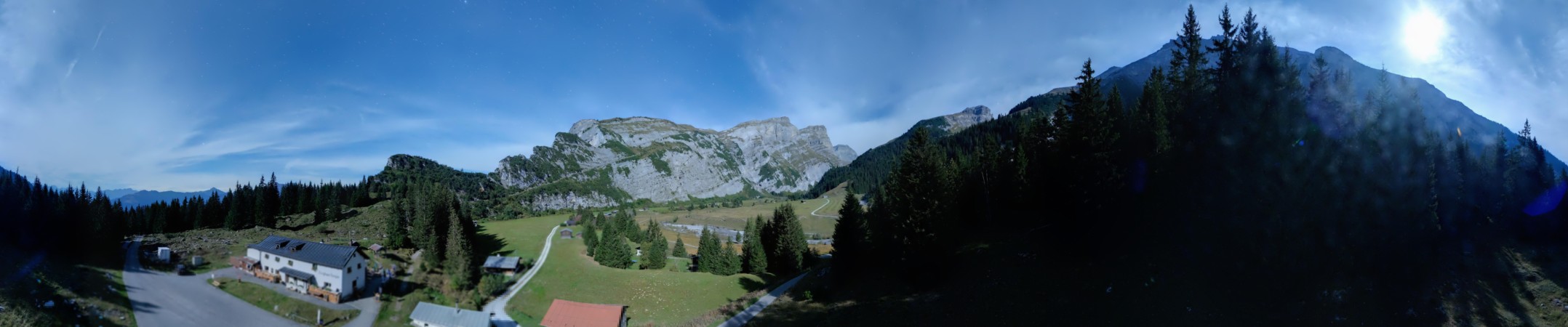 Laax Flims Falera - Weisse Arena Bargis snow cam captured at 29 September 2026 at 11:36 pm GMT+2