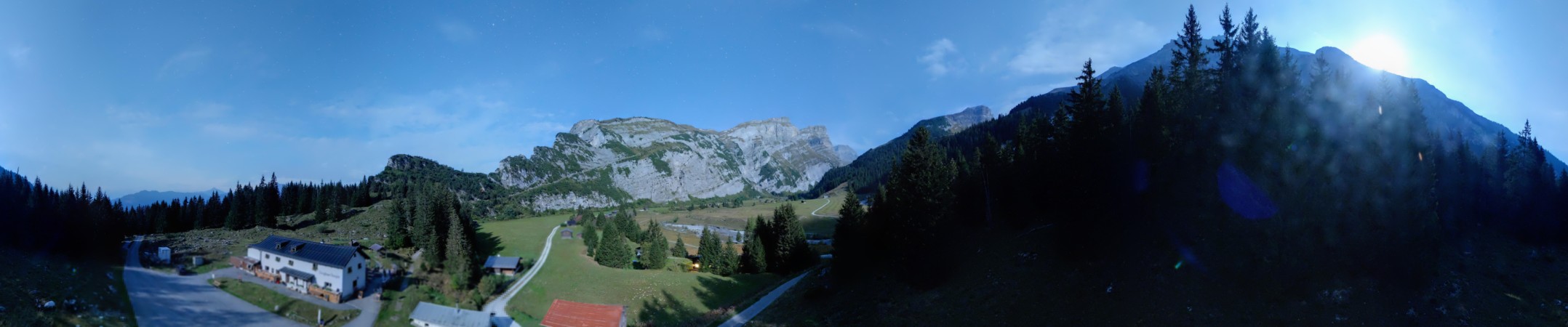 Laax Flims Falera - Weisse Arena Bargis snow cam captured at 30 September 2026 at 11:50 pm GMT+2