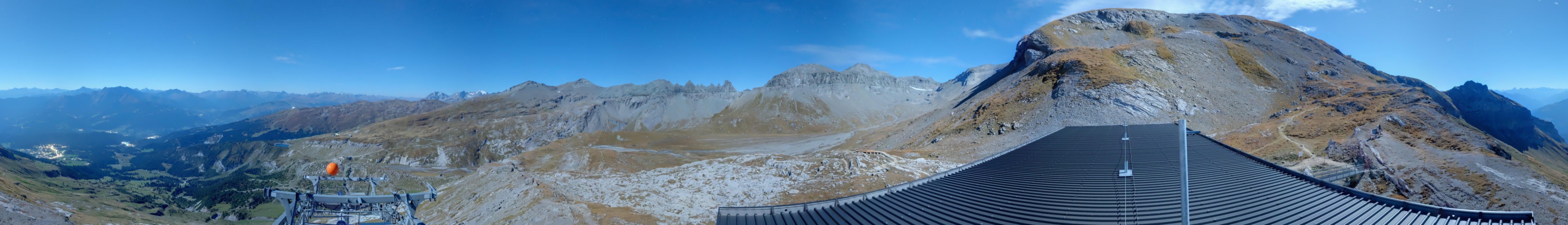 Laax Flims Falera - Weisse Arena Cassons snow cam captured at 27 September 2026 at 11:40 pm GMT+2