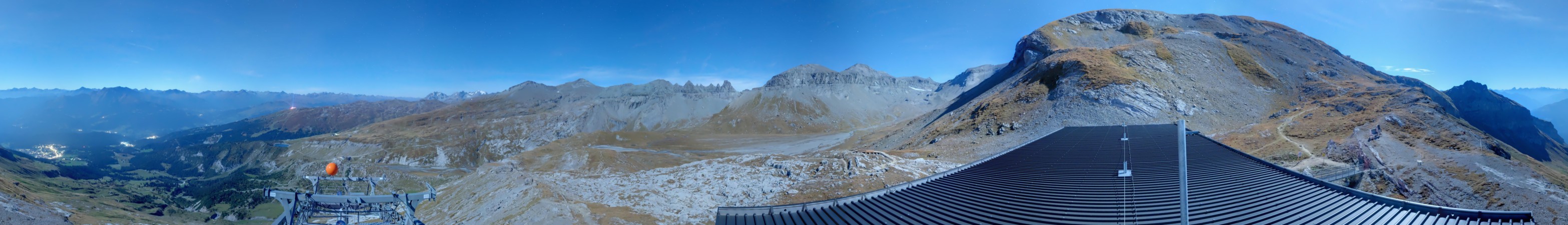 Laax Flims Falera - Weisse Arena Cassons snow cam captured at 28 September 2026 at 11:57 pm GMT+2